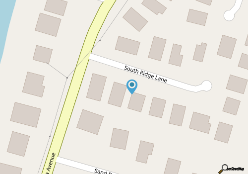 Sandy Feet Retreat: 6 bedroom single family home on private street map location