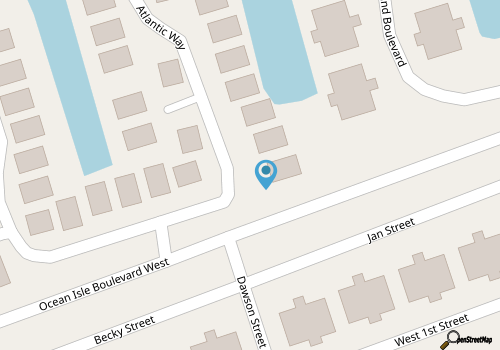 Spacious 5-bedroom condo with WiFi, AC in lovely Ocean Isle Beach map location