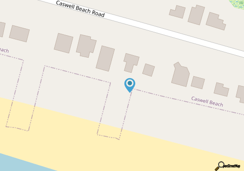A Coconut Hut on Caswell beach, Ocean front home with heated pool, new walkway to beach map location