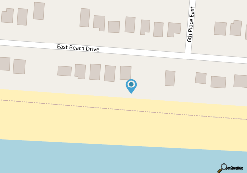 Sea Fever: Beachy Oceanfront House on East Beach map location