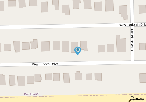 At the Beach: Bright, Cozy, Ocean View Home Four Houses From Beach Access map location