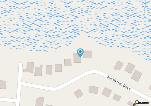 Peaceful and quiet home with Marsh views. Walk to the beach. map location