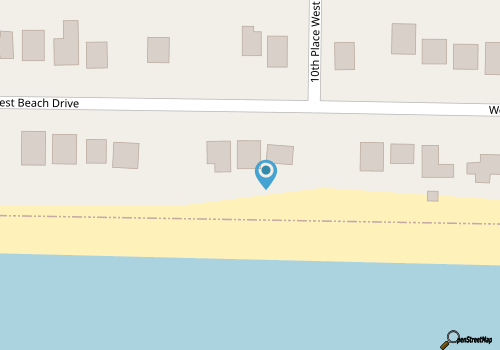 Gray Gull / 1003 West Beach Drive - Coastal Vacation Resorts map location