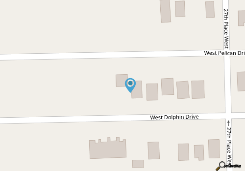 Island Ties / 2714 W Dolphin Drive - Coastal Vacation Resorts map location