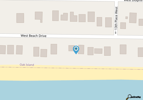 Private Oceanfront Home! - Ocean View From Anywhere In The Home - Beach Gear - Sleeps 4 map location