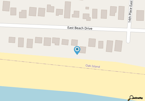OCEANFRONT 4 bedroom home near the pier map location