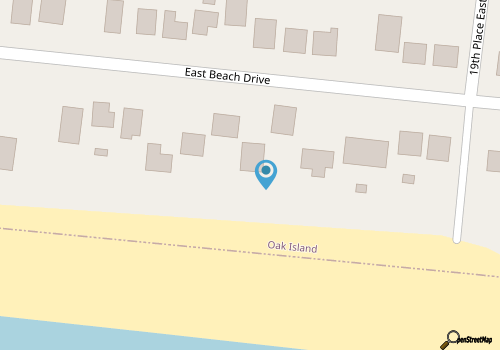 Dreamsicle: Oceanfront beach house with hardwood floors and plenty of parking map location
