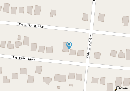 Good Times & Tan Lines - 1634 E Beach Drive- Coastal Vacation Resorts map location