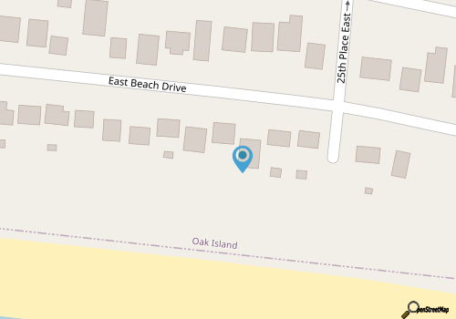 DOG FRIENDLY - Second Row ...Ruff Life beach cottage. map location