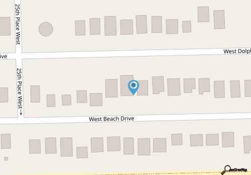 4BR/2BA Home - 2nd Row, Ocean View, Marsh View map location
