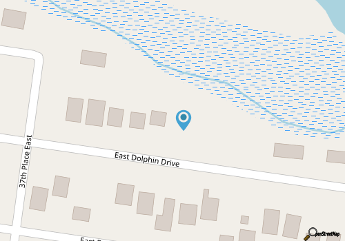The Rising Son / 3712 E Dolphin Dr - Coastal Vacation Resorts map location