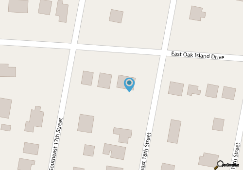 Oak Island Home w/ Yard < 1 Mi to the Beach! map location