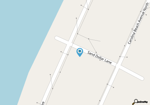 Carolina Beach Home w/ Private Deck: Walk to Shore map location