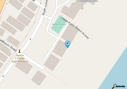 Station One - 3D CoCo's Place- Oceanfront condo community pool, tennis, beach map location