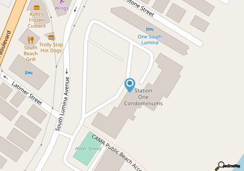 2 Bedroom Oceanfront Condo in Station One! map location