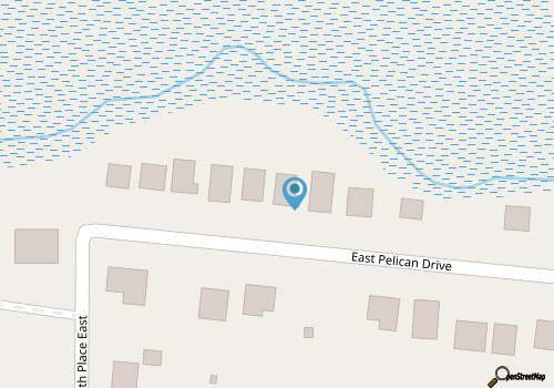 Pelican Park: Dog-friendly Home Overlooking Canal with Backyard Fireplace, Just map location
