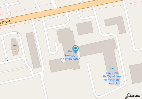 Holiday Inn Wilmington-Market Street map location
