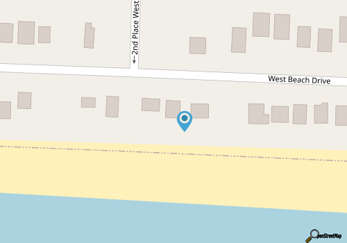 Summer Sands: Oceanfront Home on West Beach map location