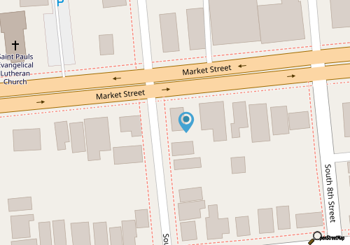 Walk downtown from this beautiful 1850 Antebellum home map location