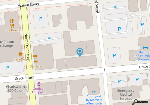 Historic Front St Loft w/Sauna! Best location in Heart of Downtown Wilmington map location