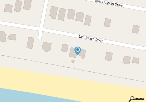 Oak Island, NC-oceanfront, screened porch & gazebo w/swing map location