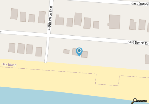 Lovely cottage, Ocean Front , small Dog friendly -150 one time fee oak island map location