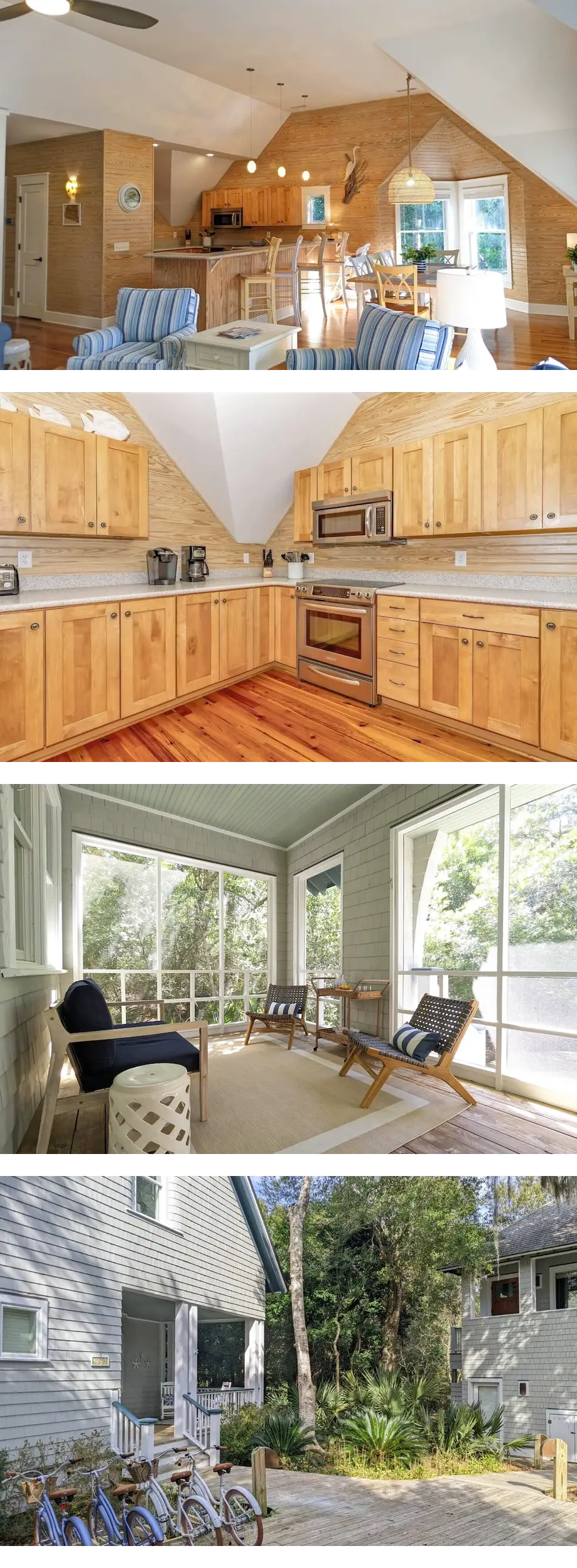 Large deck on main level and screened in...