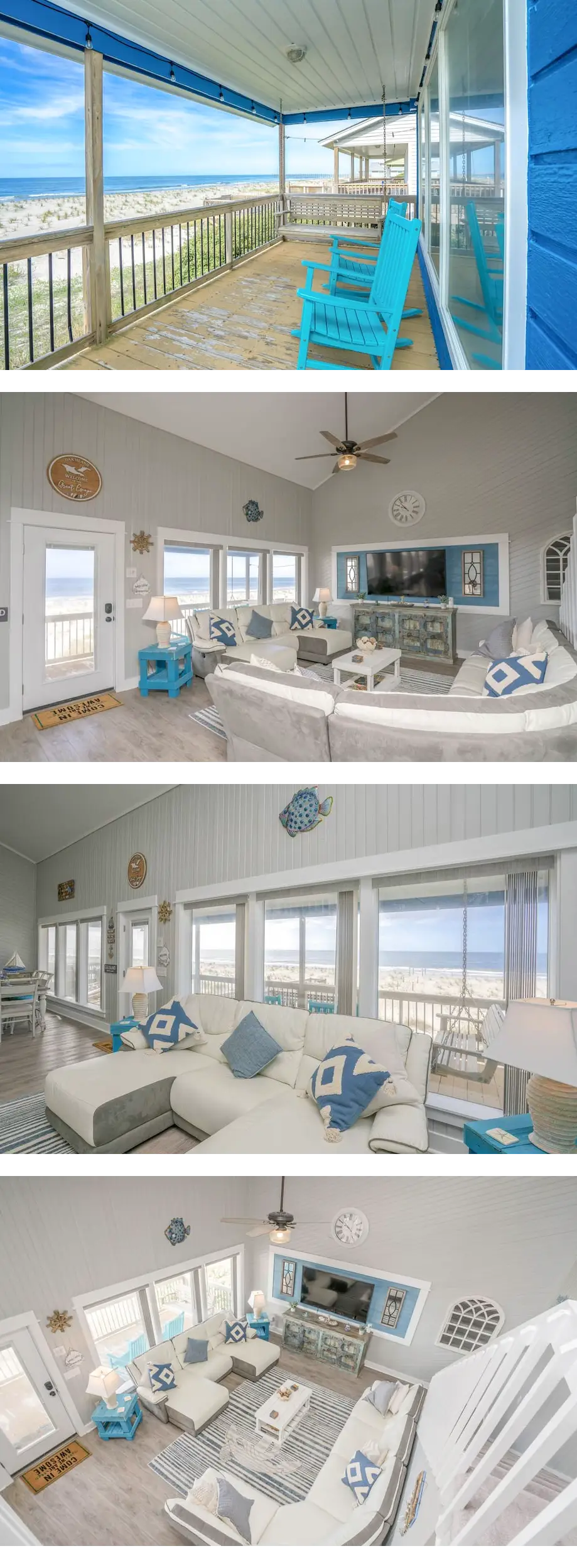 New! Oceanfront w/ Pier Views & Private ...