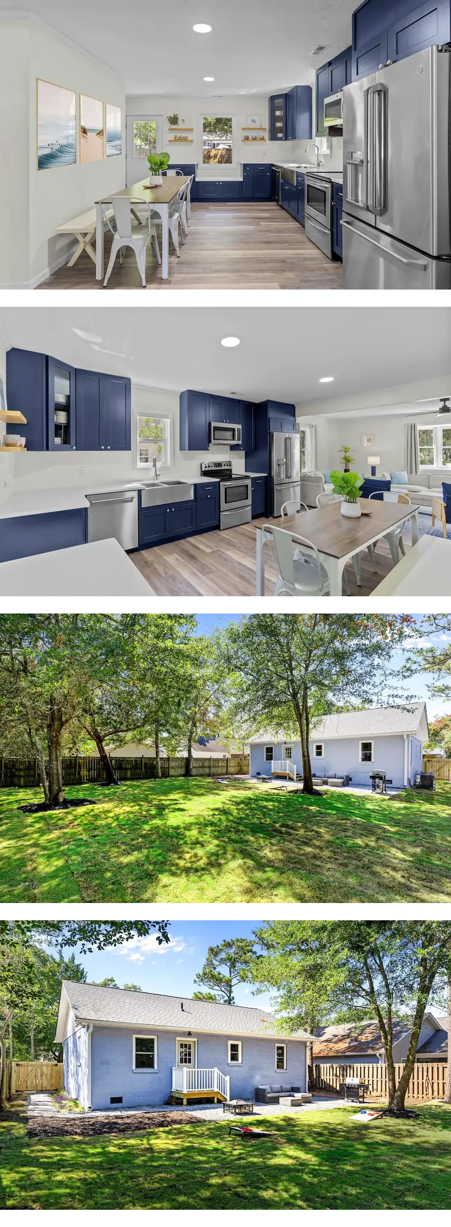 4 min to beach, fully fenced yard + game...