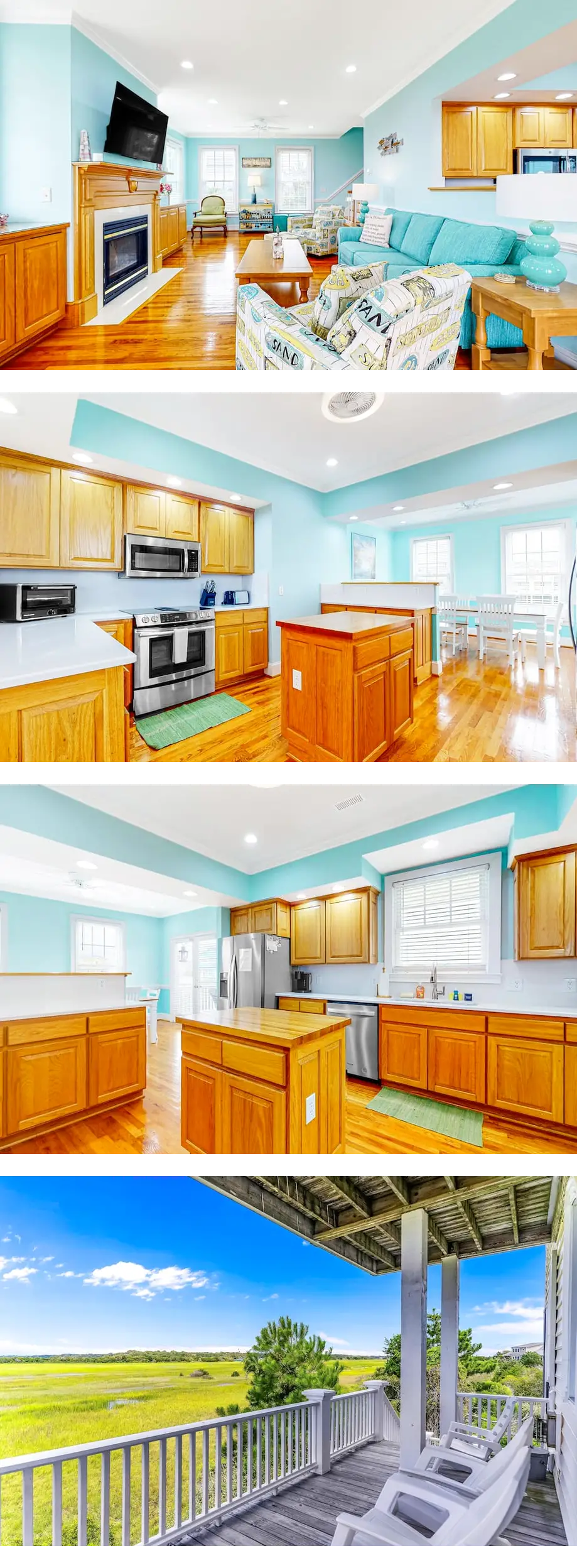 Beachside home with ocean view decks, Wi...