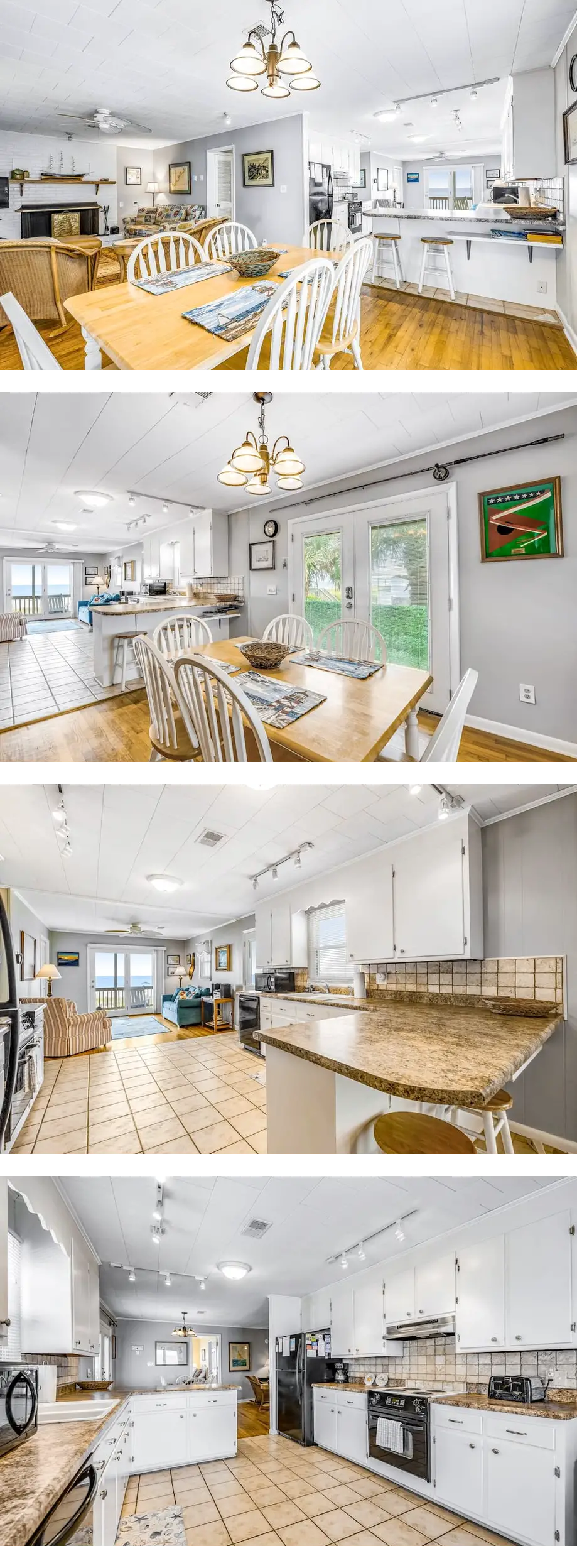 Beachfront home with WiFi, patio, centra...