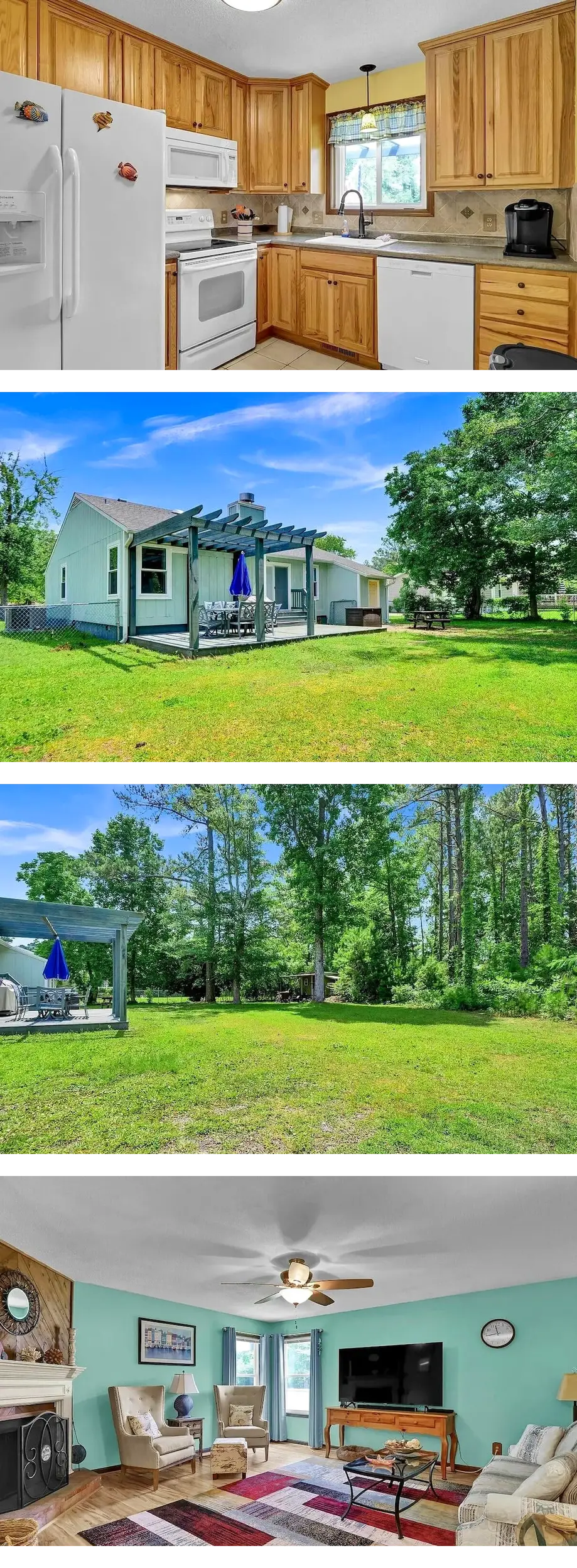 Huge Pine Yard & Quiet retreat •3BR 2B...